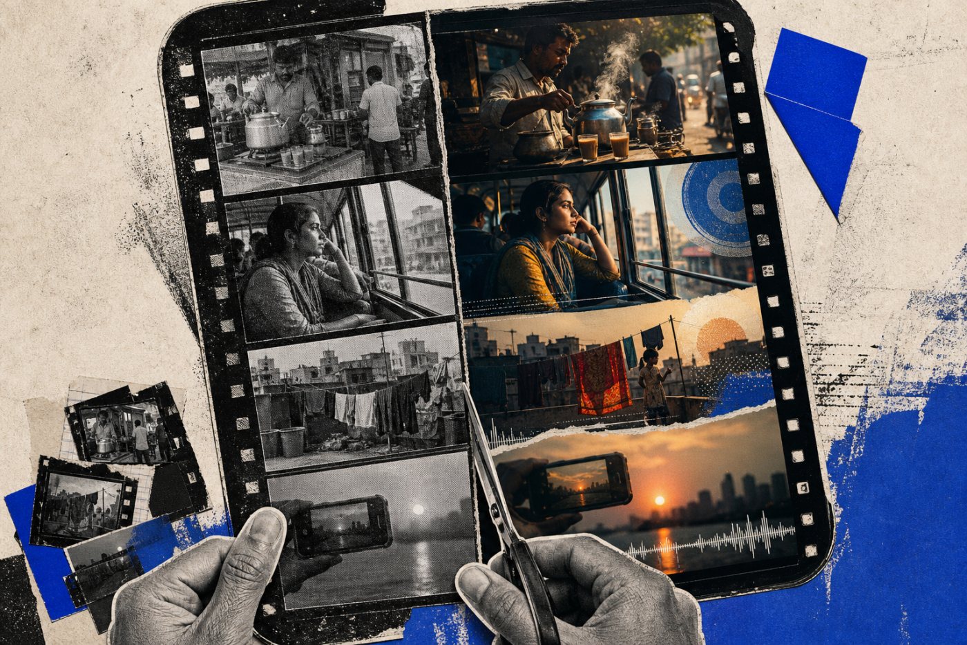 Обычные исходные кадры превращаются в оригинальный Reel для индийского Edits Film Festival.