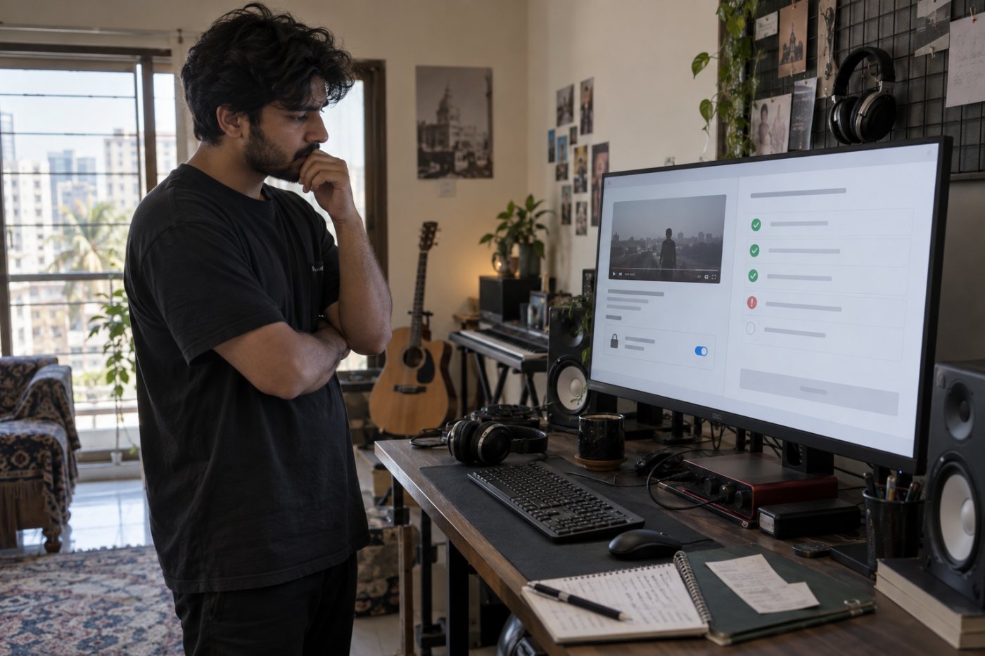 YouTube موسیقی کے لائسنس میں platform، territory، مدت، monetization اور attribution کی جانچ