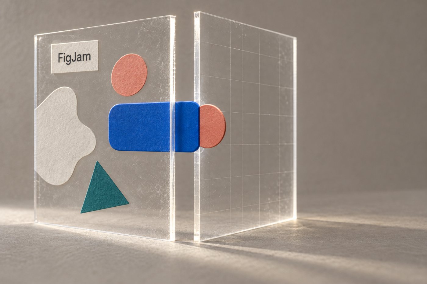 Objekter fra FigJam kan overføres til Figma Design som led i produktteamets designarbejde.