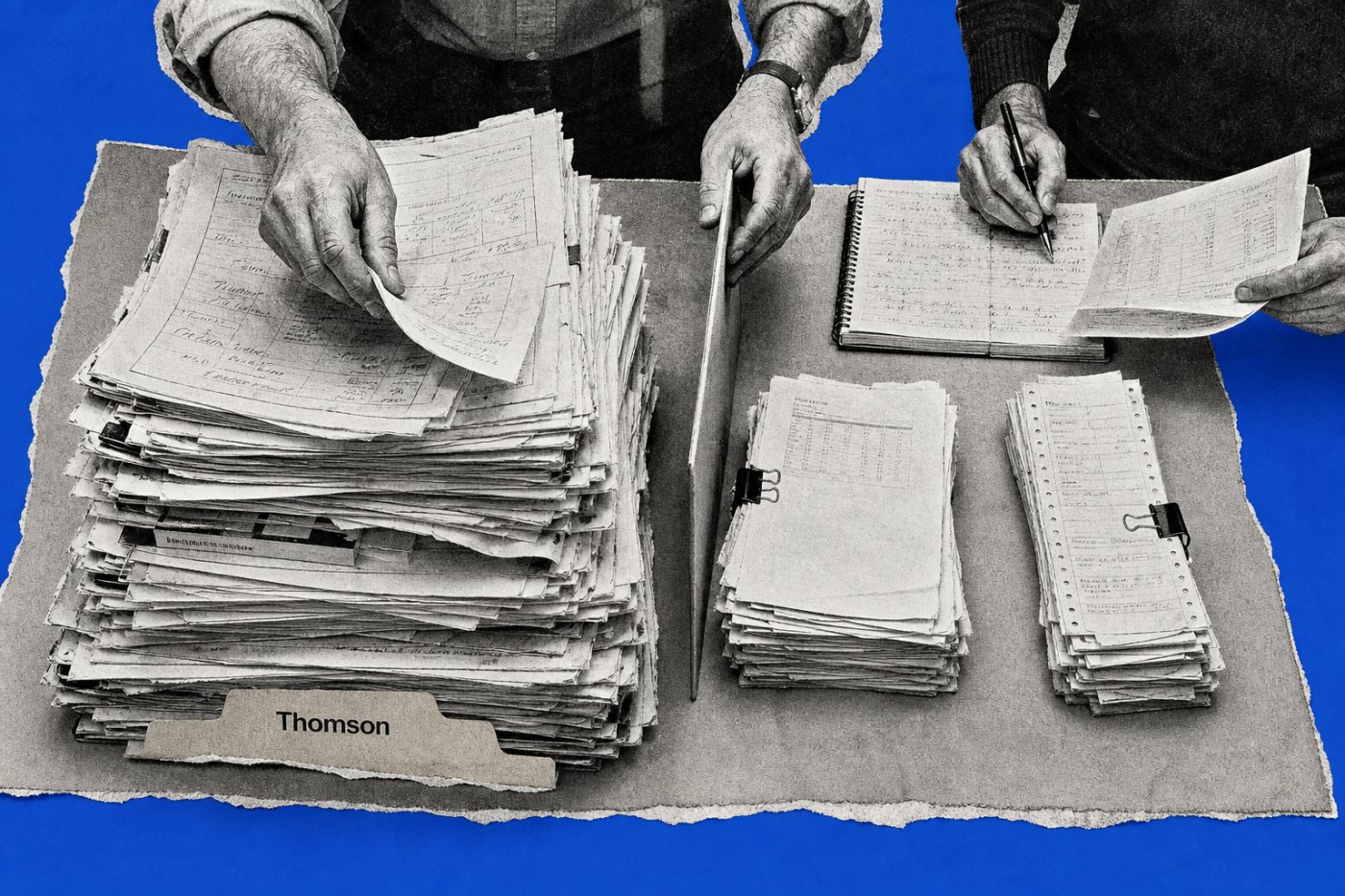 Desglose del programa Thomson que separa la inversión total en talento y cómputo de una ejecución final de entrenamiento y del coste operativo.