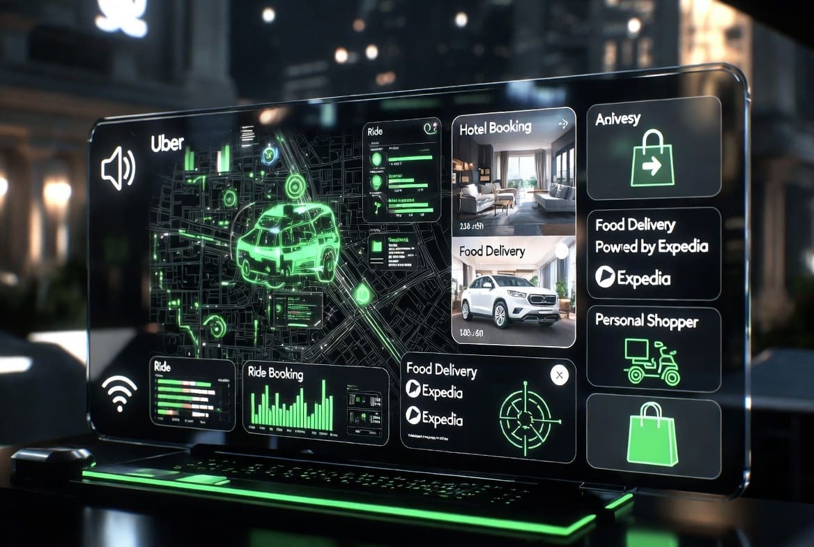 Uber превращается в «супер-приложение»: бронирование отелей, ИИ-помощник и доставка в номер