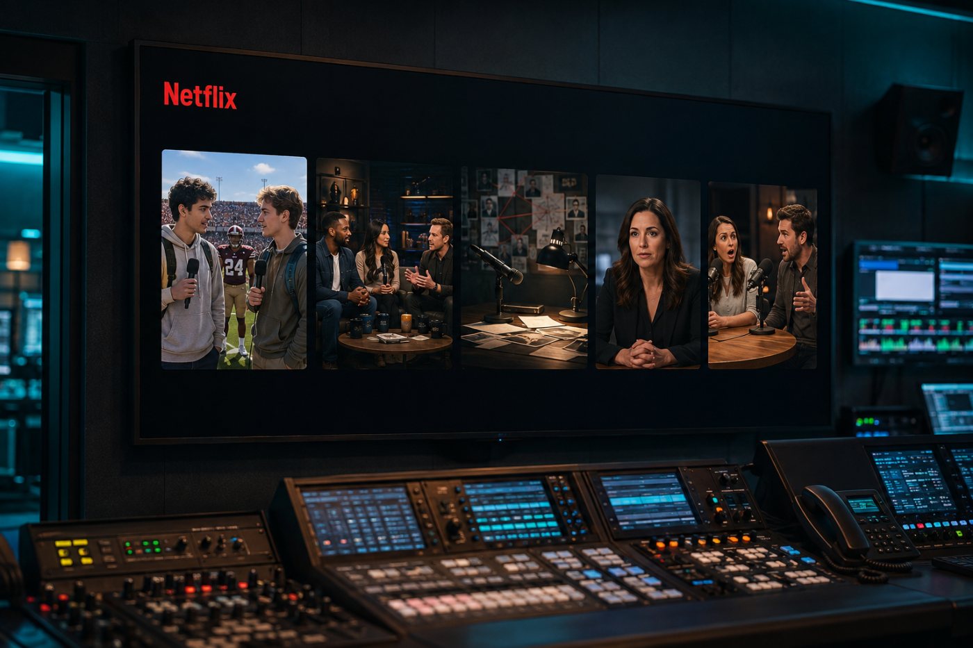 Le calendrier des podcasts Netflix déploie cinq arrivées entre le 4 septembre et le 22 octobre 2026.