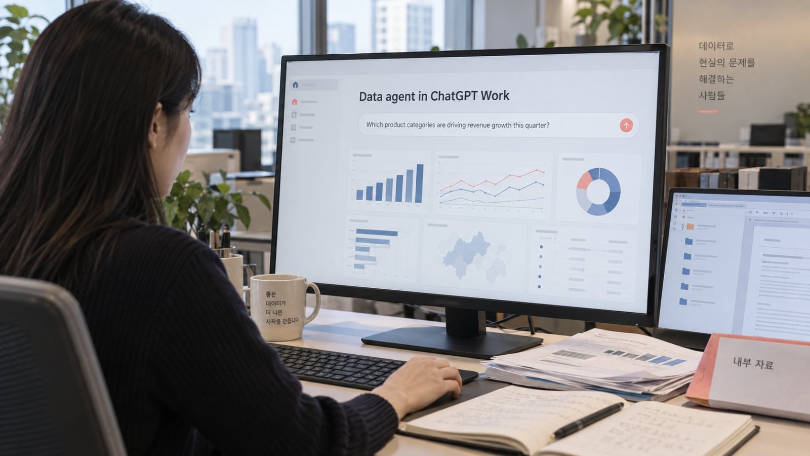 ChatGPT Work 데이터 에이전트, 질문에서 대시보드까지 만든다