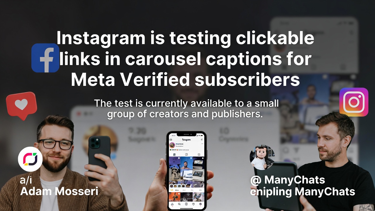 Instagram's Shift: Testing Clickable Links in Carousel Captions for Paid Users