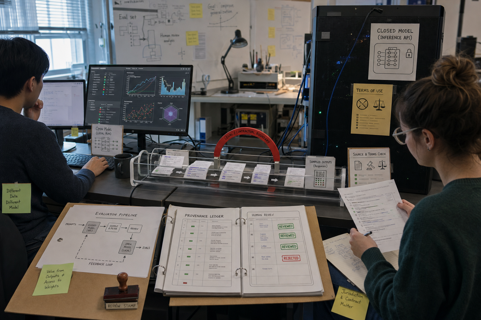 Security engineers red-team an open-weight model, find a vulnerability and add controls before a second evaluation.