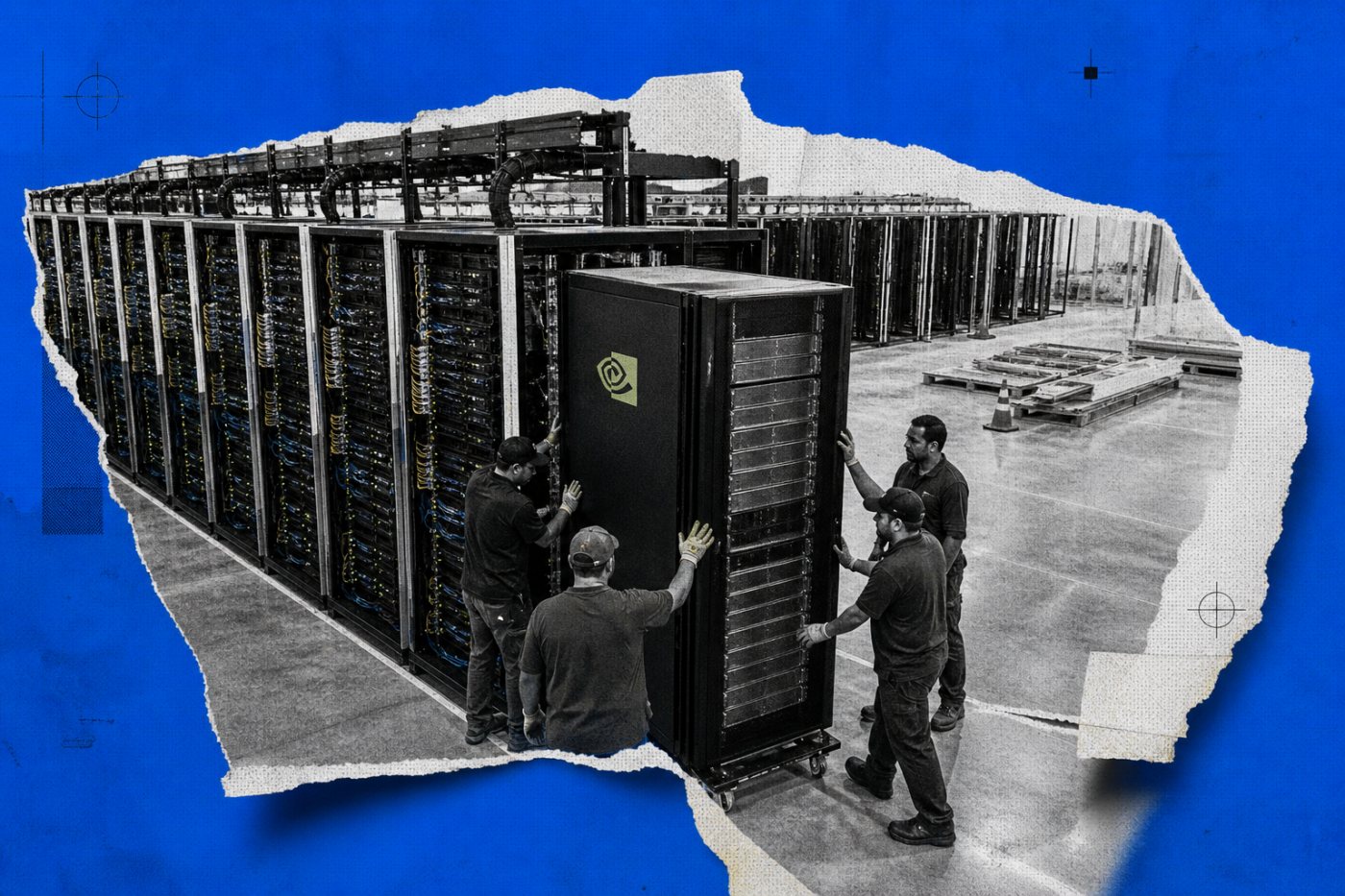 کلاؤڈ ڈیٹا سینٹر میں NVIDIA AI سرور ریکس کی بڑھتی تنصیب، جو 89 ارب ڈالر کی ڈیٹا سینٹر آمدن سے جڑی طلب ظاہر کرتی ہے
