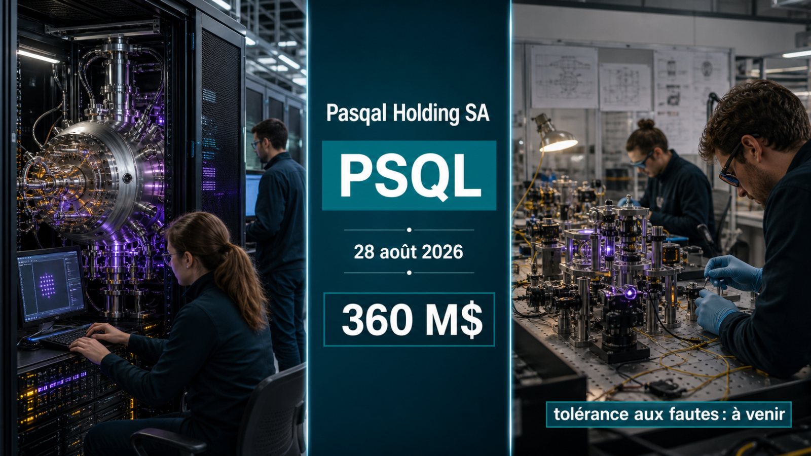 Pasqal arrive au Nasdaq avec 360 M$, mais la tolérance aux fautes reste à venir