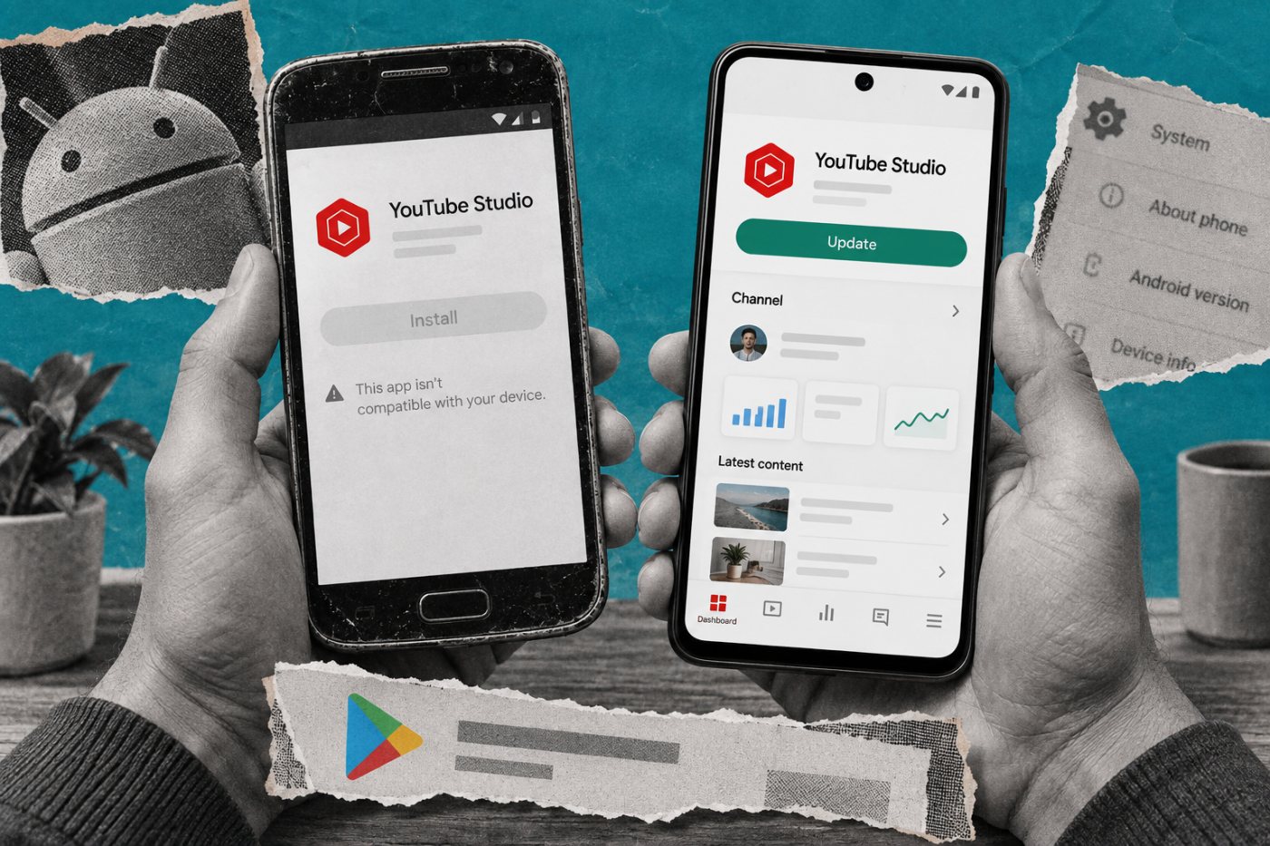 Android 10 cihazın güncel Studio’yu kuramaması, Android 11 ve üzerinin güncellemeyi tamamlaması