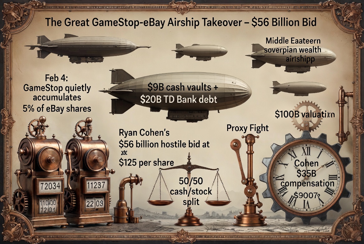 GameStop’s Ryan Cohen Launches $56 Billion Hostile Bid for eBay