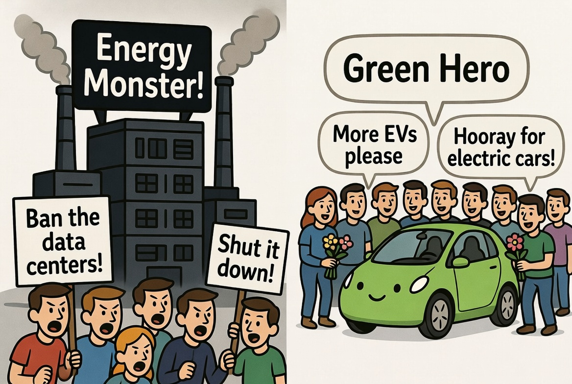 Why the “AI Energy Monster” Narrative Misses Half the Story: EVs Are Already a Major Power Hog Too