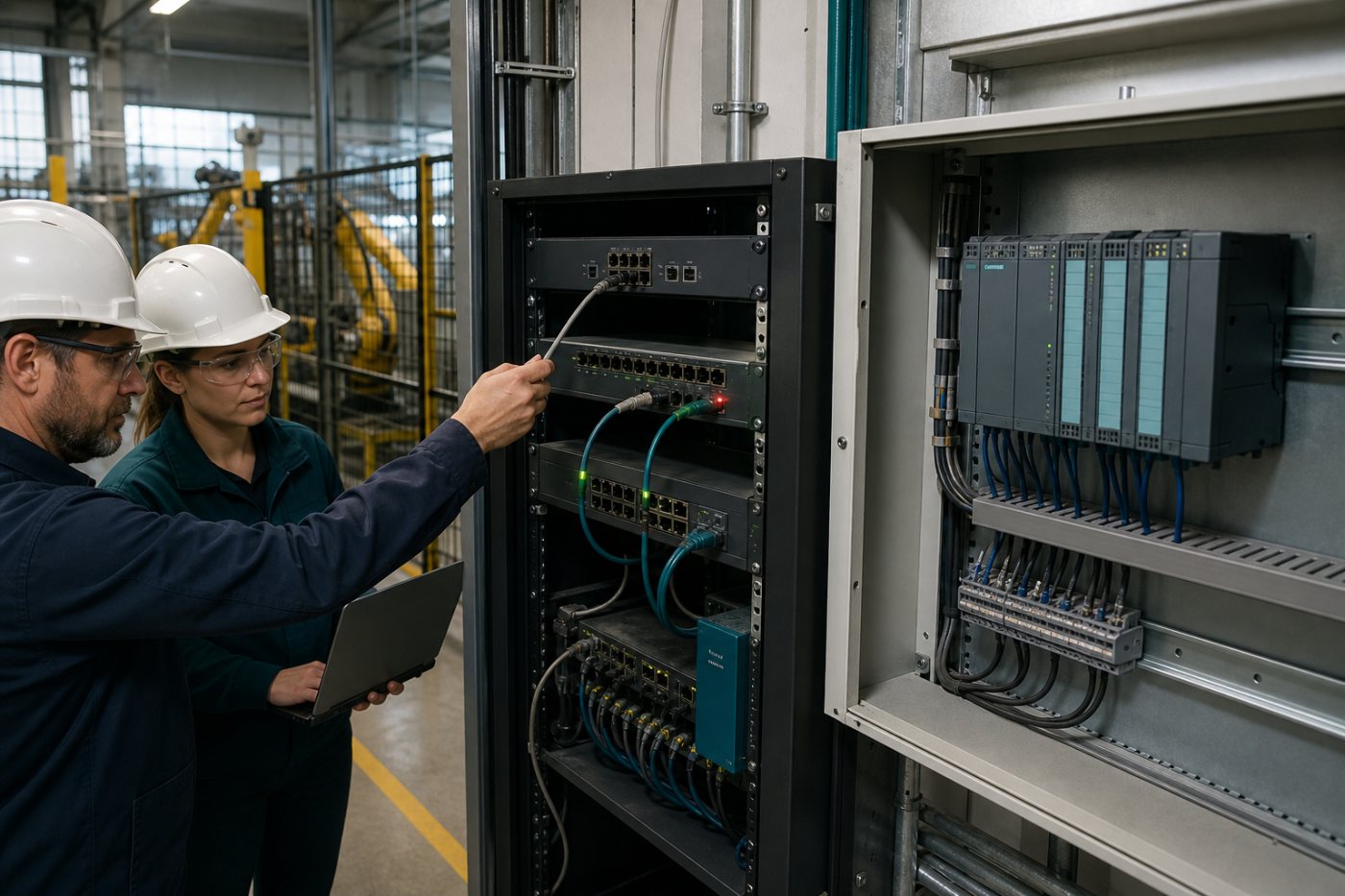 A controlled firewall change blocks unintended TCP port 102 exposure while required Siemens S7 production connections remain available.