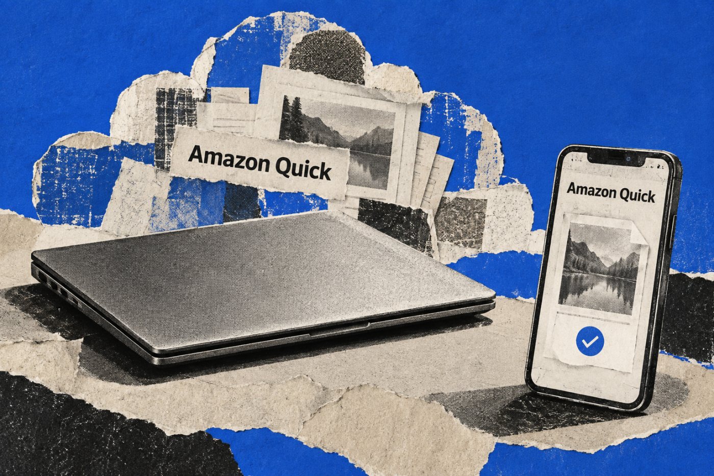 Una tarea prolongada de Amazon Quick continúa tras cerrar el portátil y entrega un resultado para revisión