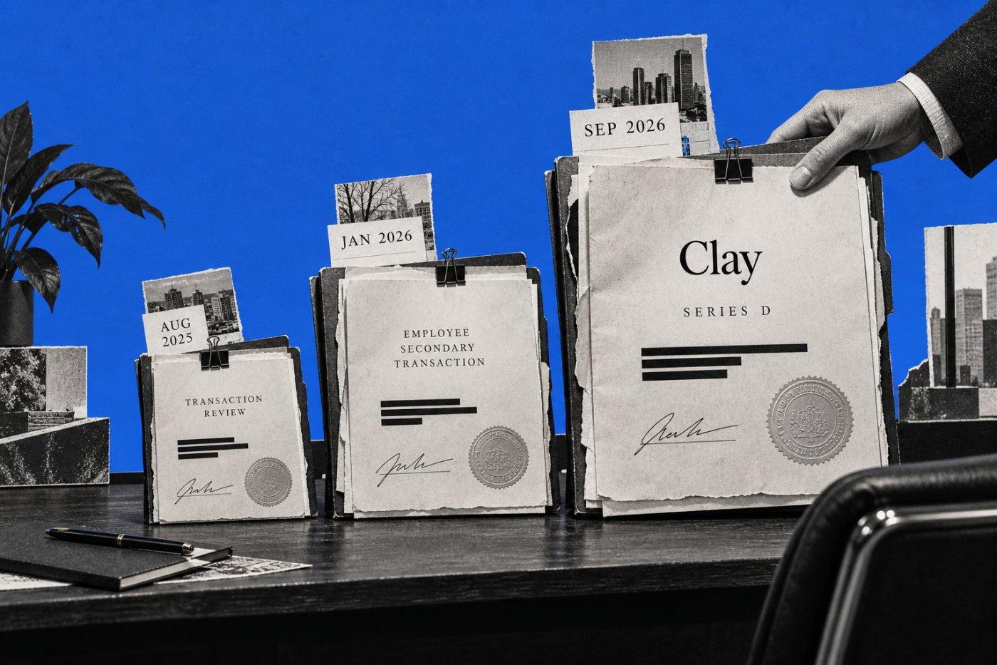 Clayの評価額が2025年8月の31億ドルから2026年9月の71億ドルへ上昇した推移
