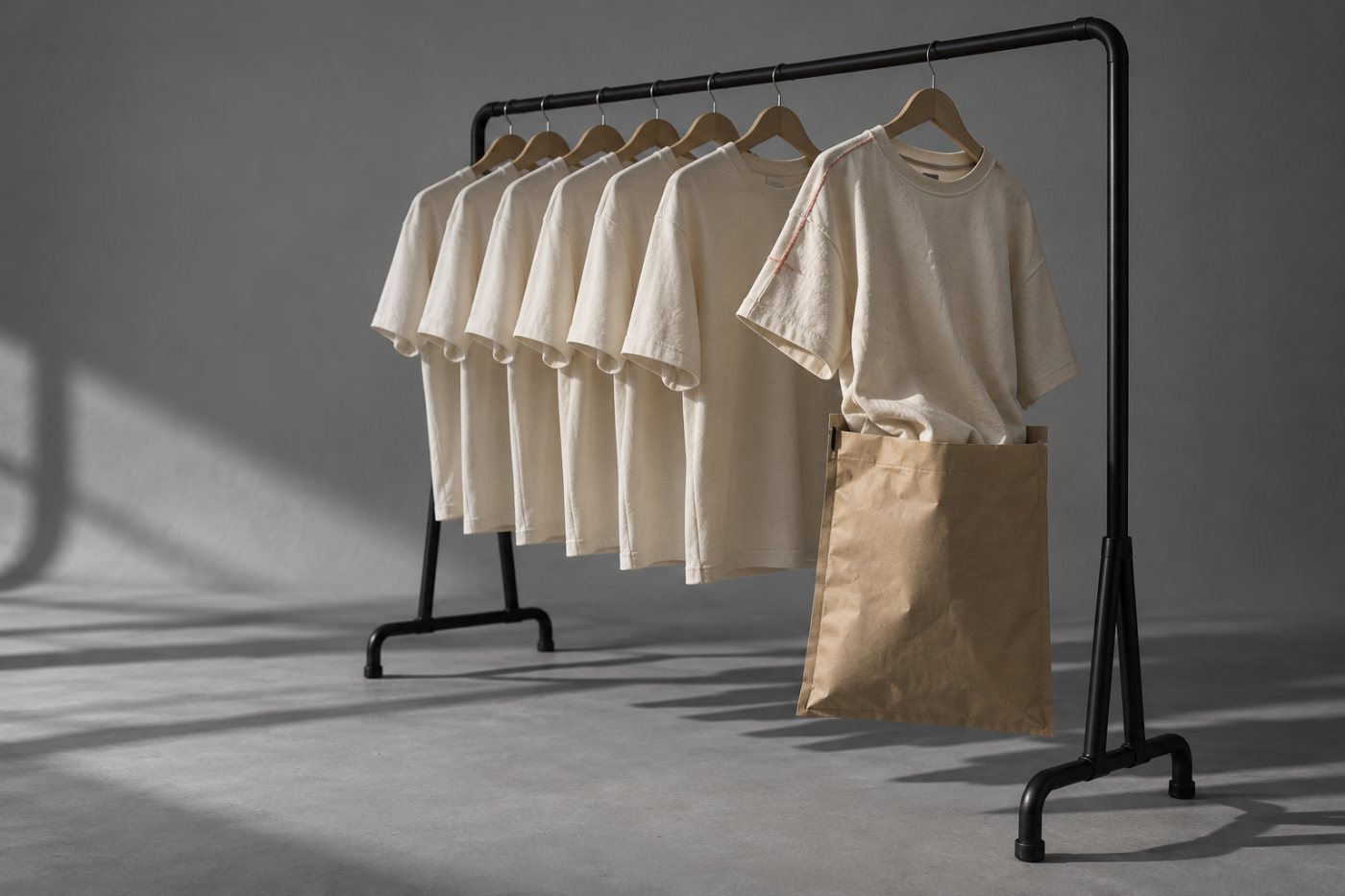 Un créateur prépare sa propre marchandise tandis que Fourthwall propose aussi des produits physiques dans son catalogue.
