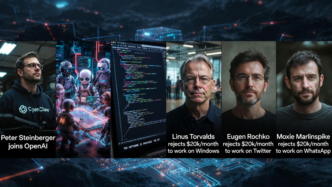 OpenClaw Founder Peter Steinberger Joins OpenAI: A Shift from Open Source to AI Giant—And the Founders Who Said No