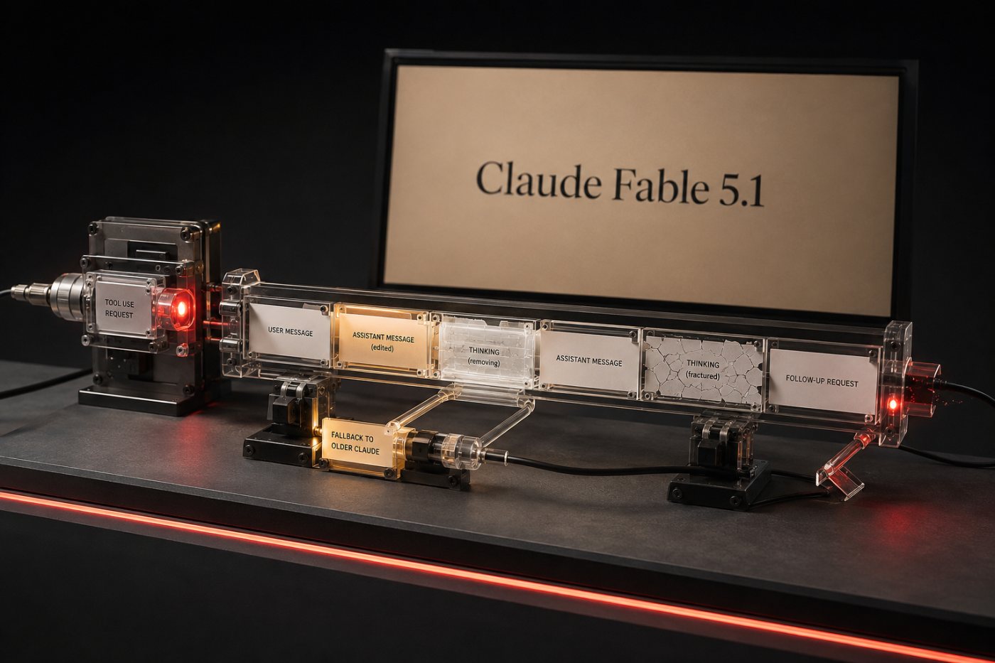 Ba lỗi tương thích khi chuyển từ Fable 5 sang Claude Fable 5.1 liên quan đến tool_choice, model fallback và lịch sử đã sửa.