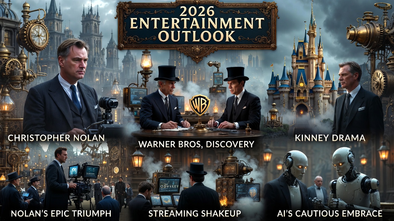 2026 Entertainment Outlook: Nolan's Epic Triumph, Streaming Shakeups, Disney Drama, and AI's Cautious Embrace