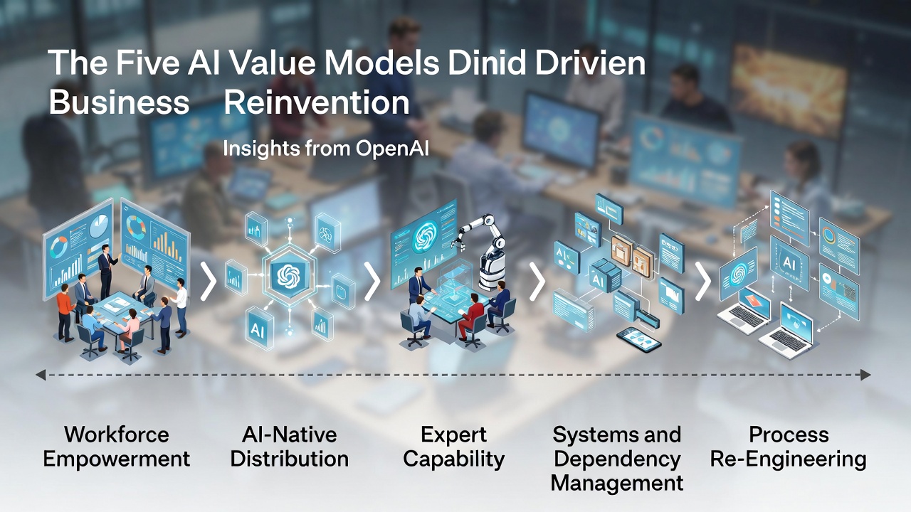 The Five AI Value Models Driving Business Reinvention: Insights from OpenAI