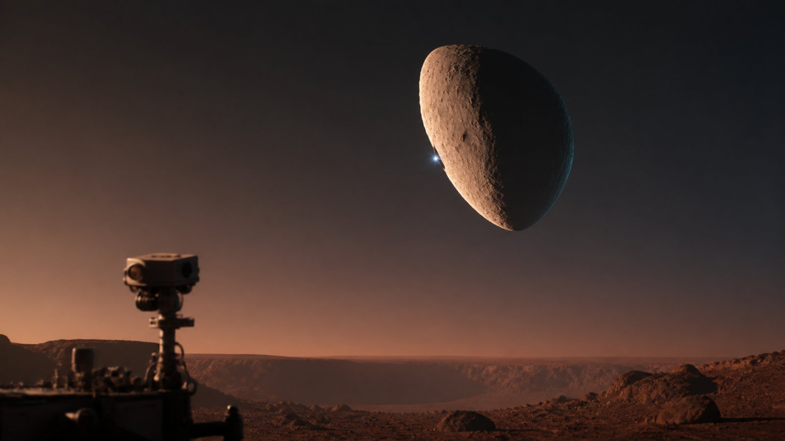 मंगल से पृथ्वी पहली बार ओझल दिखी: Phobos ने 40 सेकंड का दृश्य बनाया