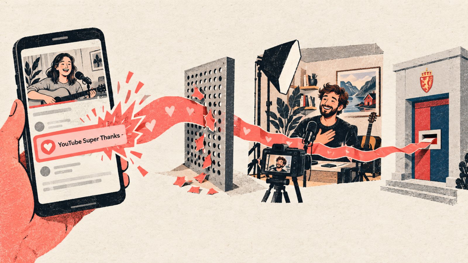 YouTube Super Thanks: 70 prosent er før den norske skatten