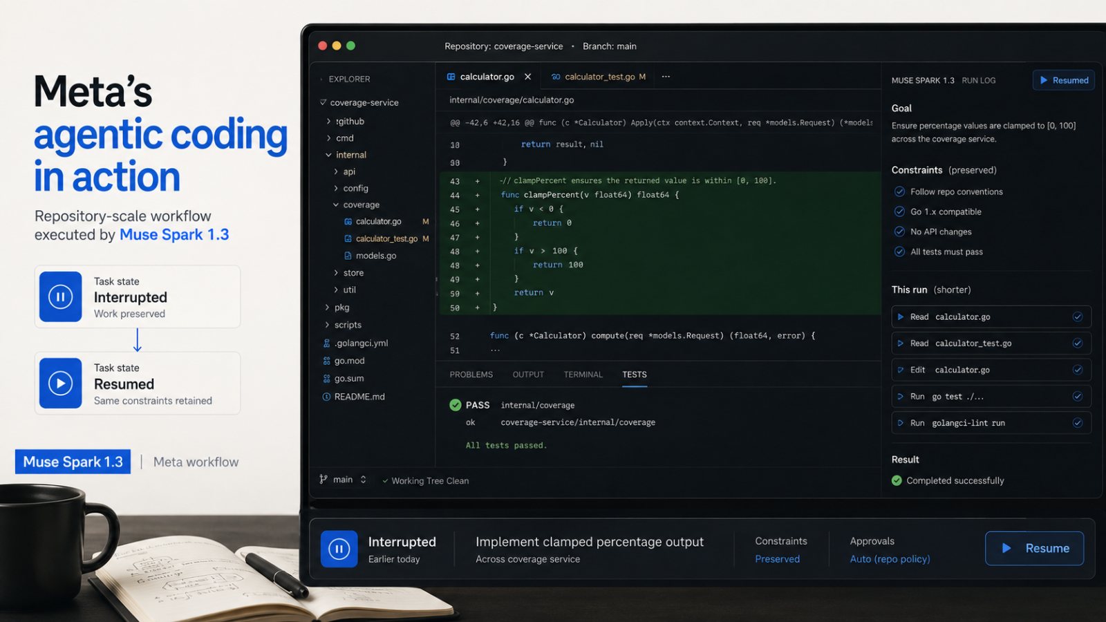 Muse Spark 1.3 কম tool call-এর দাবি করছে—benchmark এখনো vendor-নির্ভর