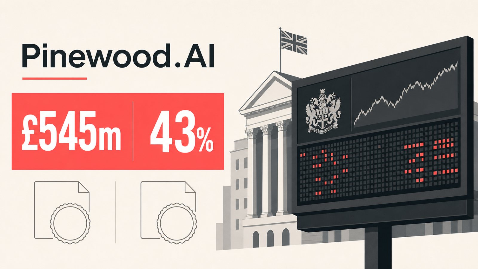 Pinewood.AI acepta 545 millones de libras: la prima alcanza el 43%