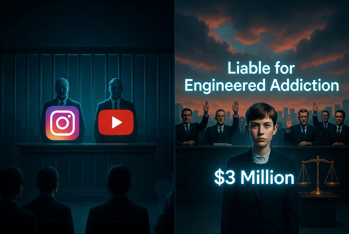Instagram and YouTube Found Liable for “Engineered Addiction” in Landmark Verdict