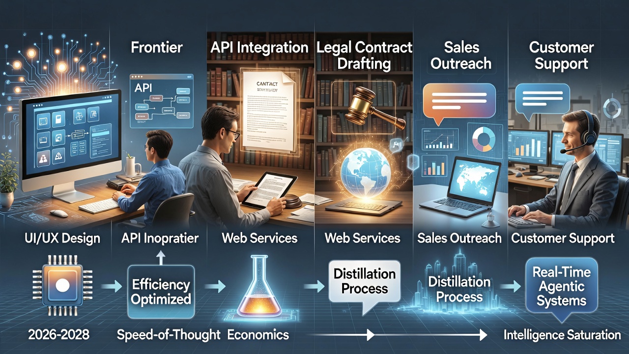 By 2027–2028, the question won't be "can AI do this task?" but "why would you ever do it without AI?"