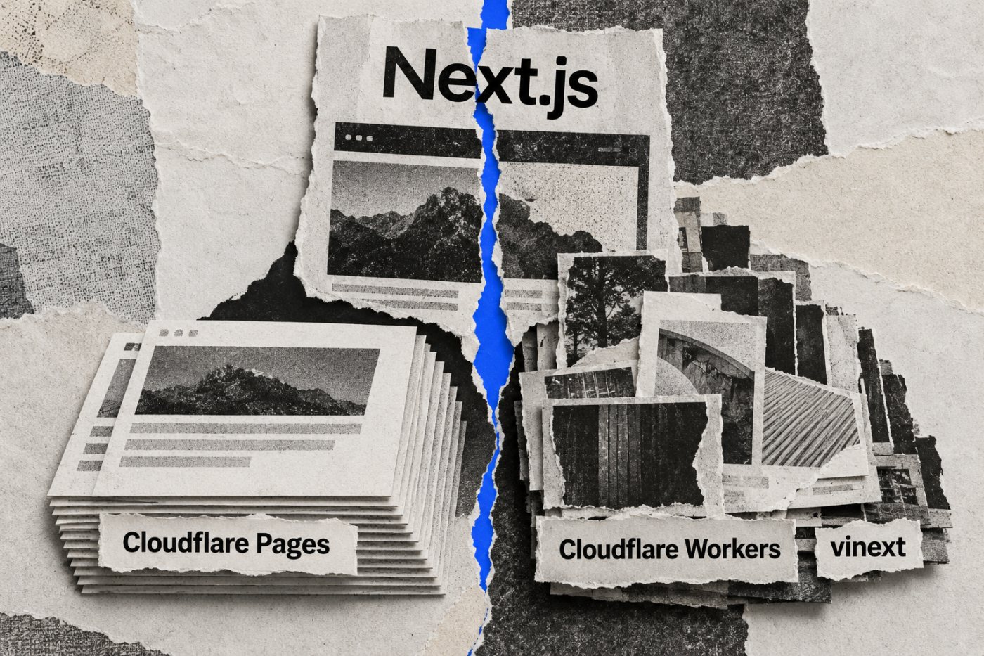 Next.js projesinde statik çıktının Pages’e, sunucu tarafı rotaların Workers’a ayrılması