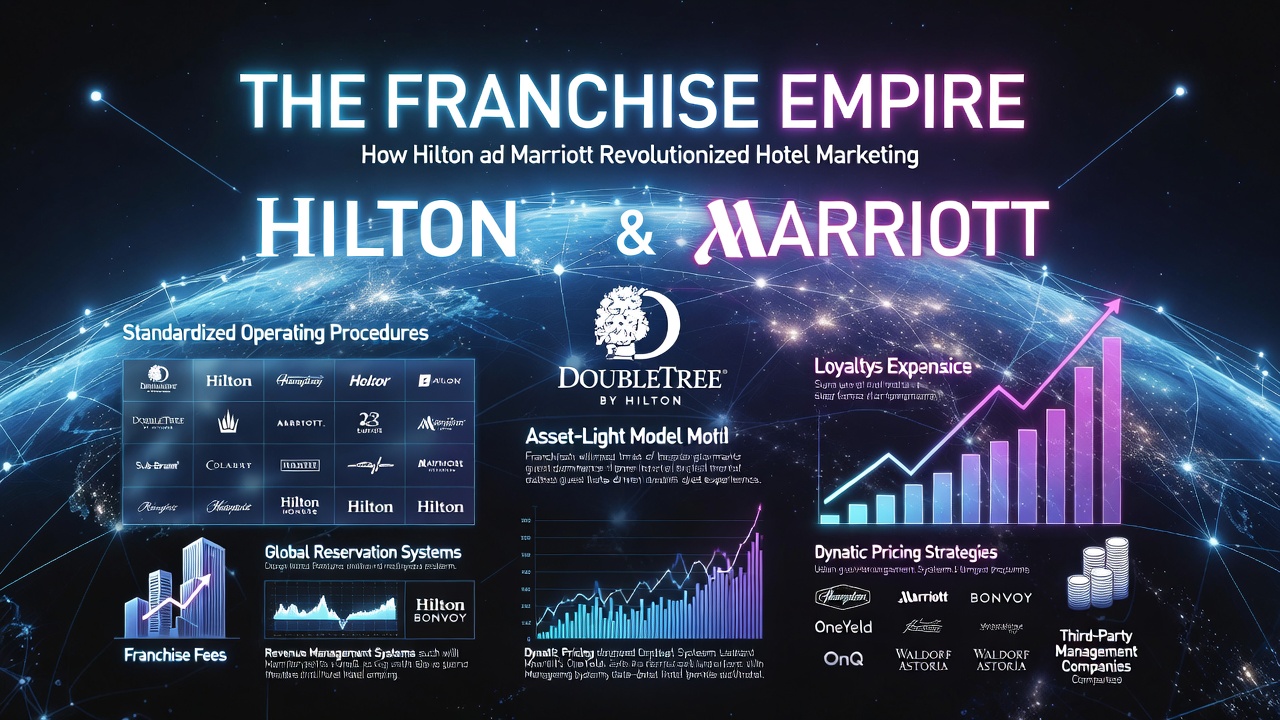 The Franchise Empire: How Hilton and Marriott Revolutionized Hotel Marketing