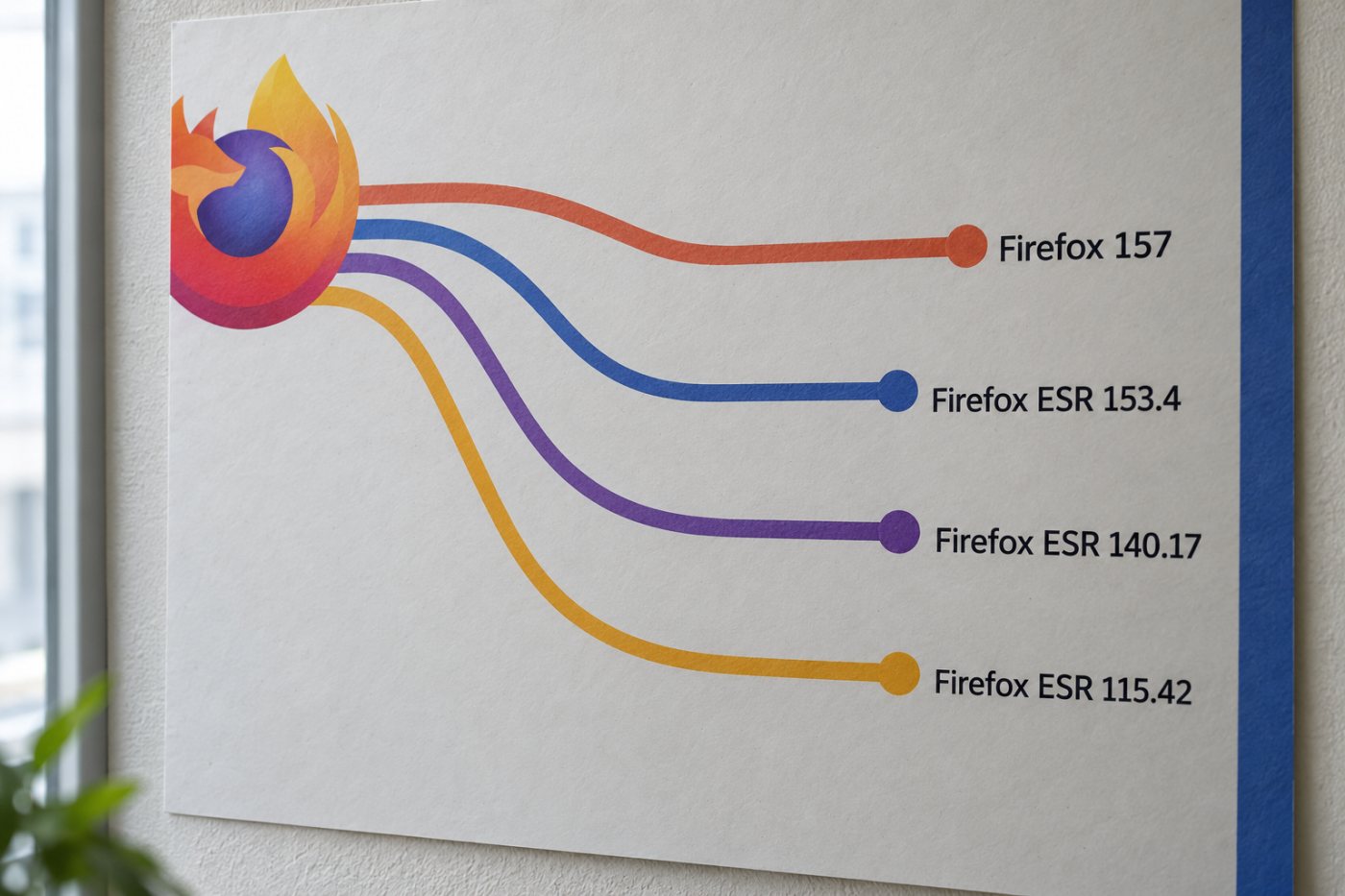 Четири путање исправке: Firefox 157 и Firefox ESR 153.4, 140.17 и 115.42.