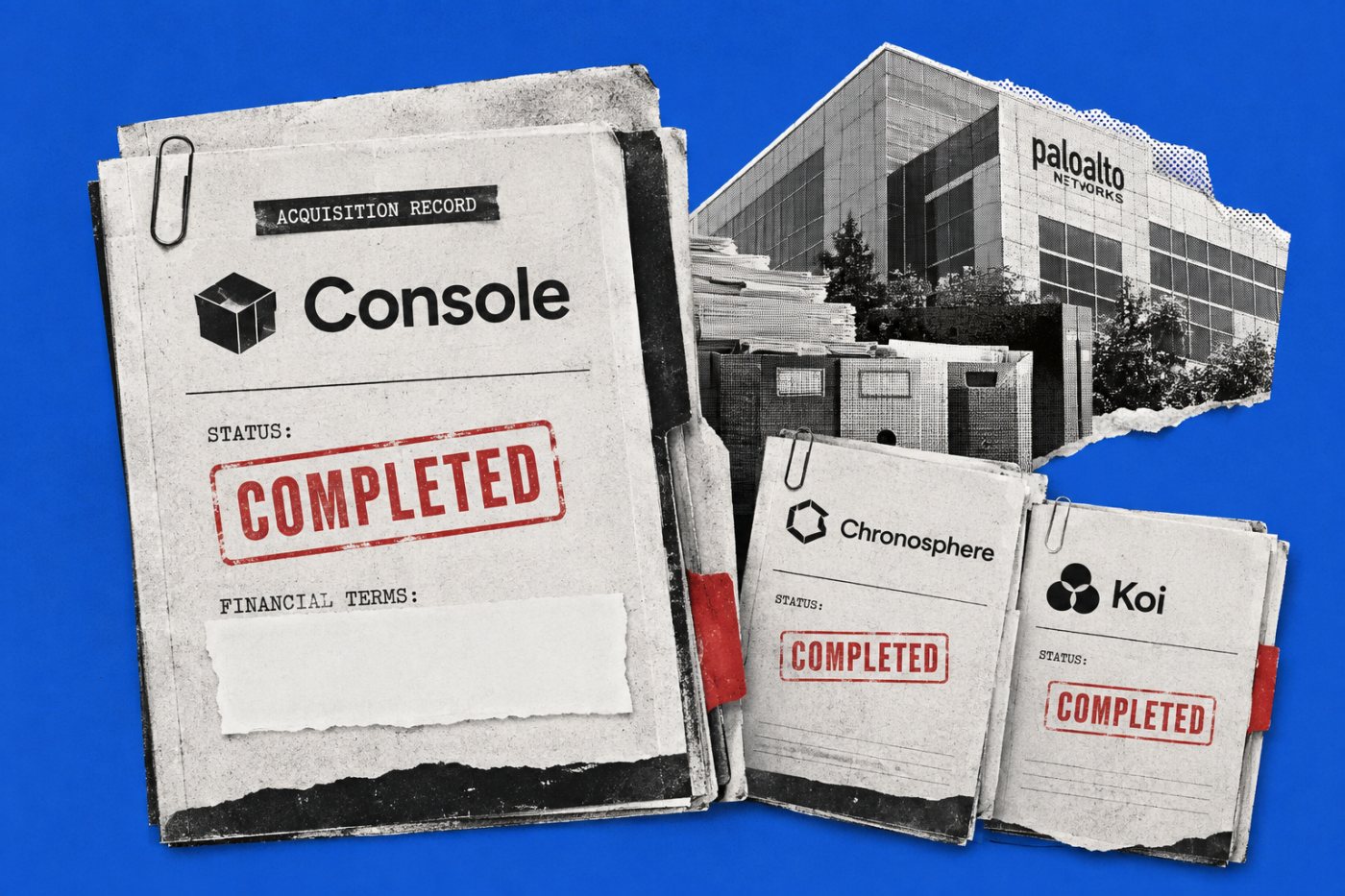 Console rejoint les acquisitions 2026 de Palo Alto Networks tandis que ses conditions financières restent non divulguées.