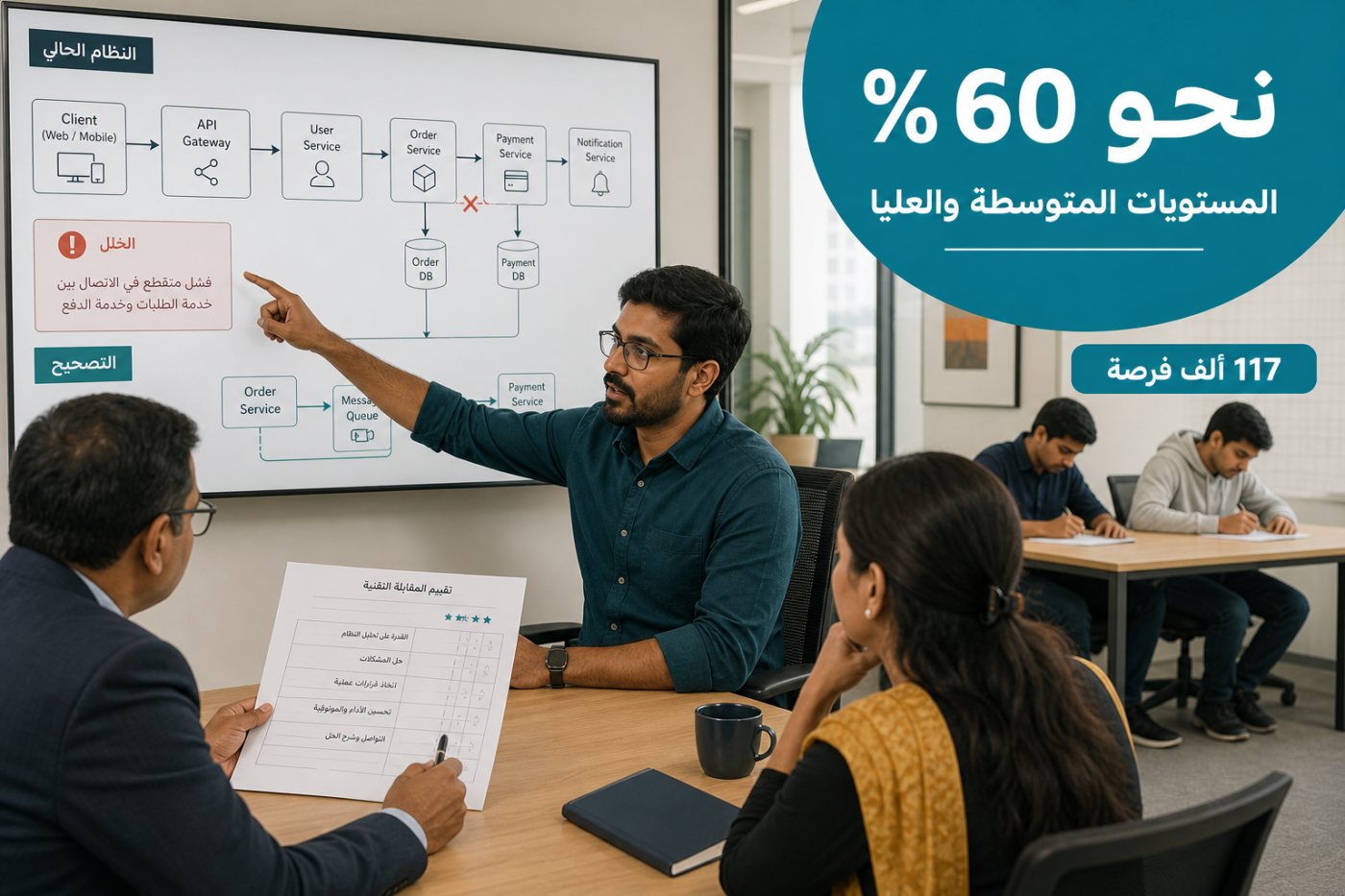 مقابلات تقنية في الهند تُظهر تركّز الطلب على أصحاب الخبرة القادرين على التنفيذ مقارنة بالمبتدئين