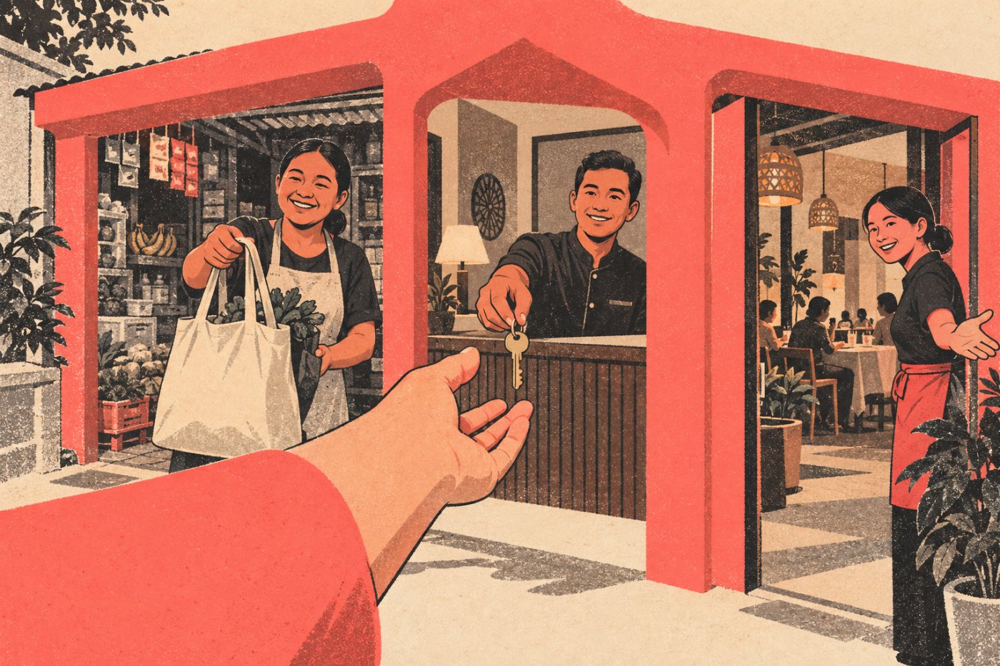 Kegiatan platform digital komersial dapat dipetakan ke perdagangan eceran, akomodasi, atau layanan makanan sesuai aktivitasnya.