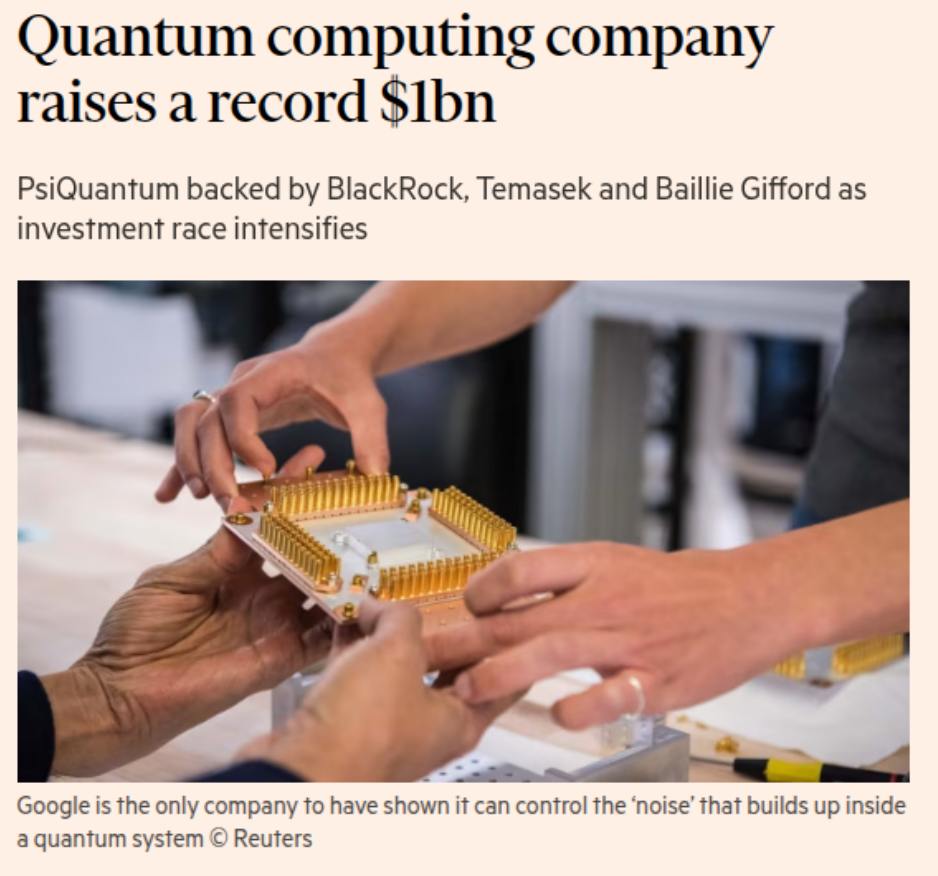 PsiQuantum Raises Record $1 Billion to Build Million-Qubit Quantum Computer by 2028, Leading the Quantum Race