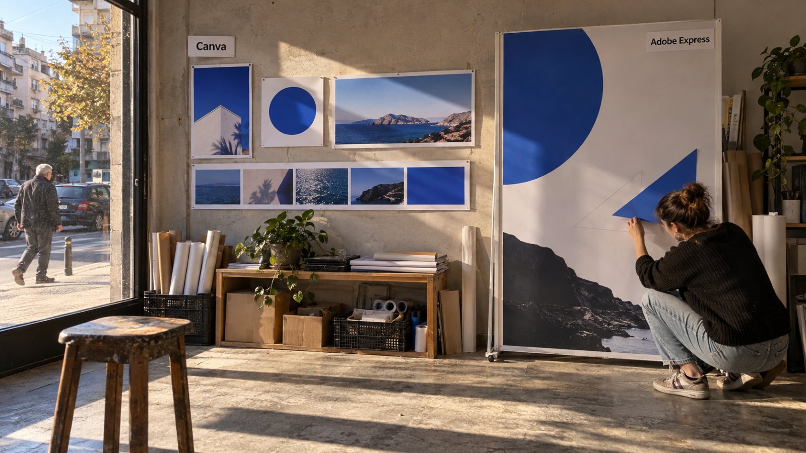 Canva apo Adobe Express: bibliotekat e mëdha nuk fitojnë çdo punë