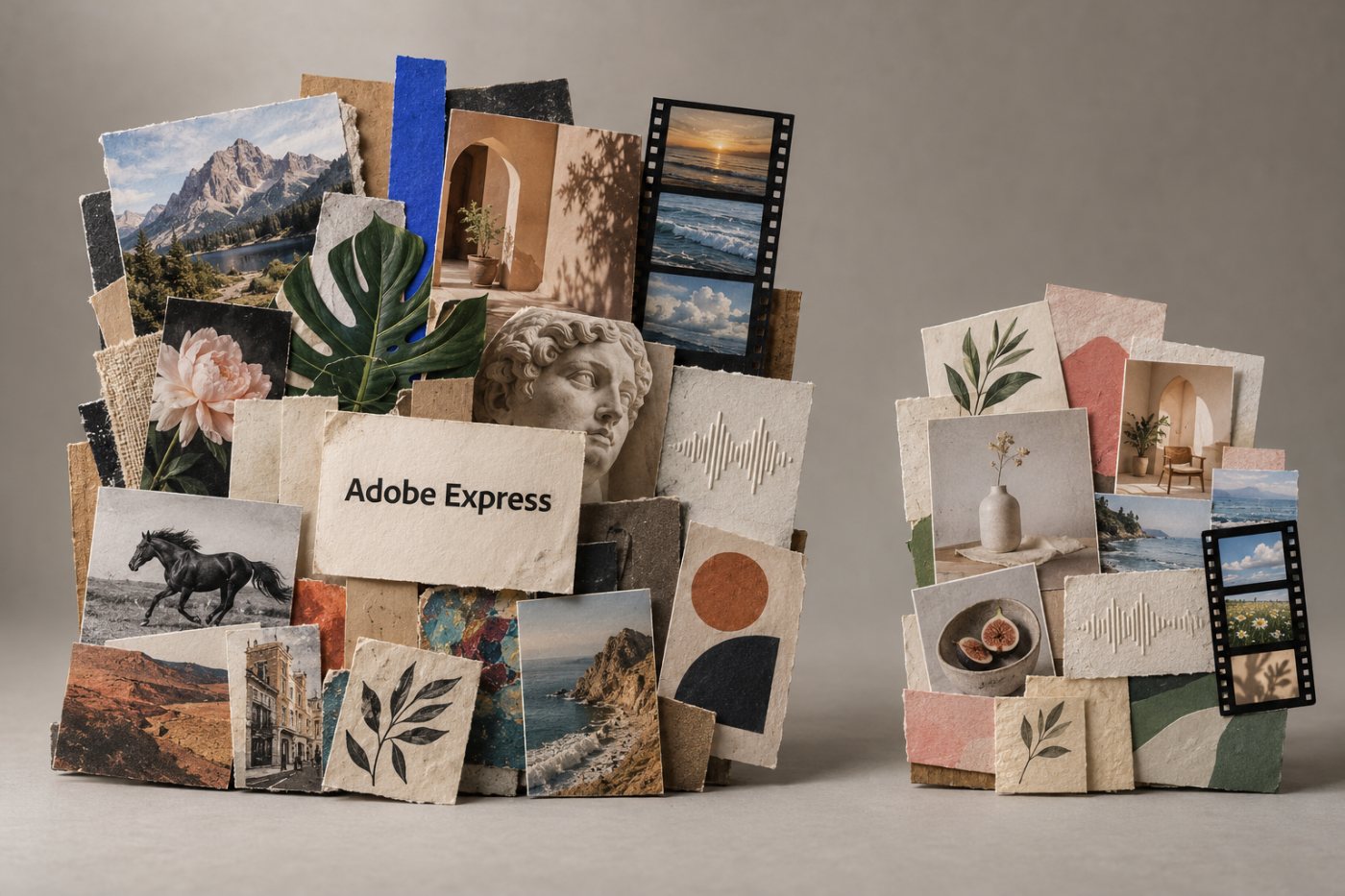 So sánh quy mô thư viện nội dung mà Adobe công bố cho Adobe Express Premium và Canva Pro.