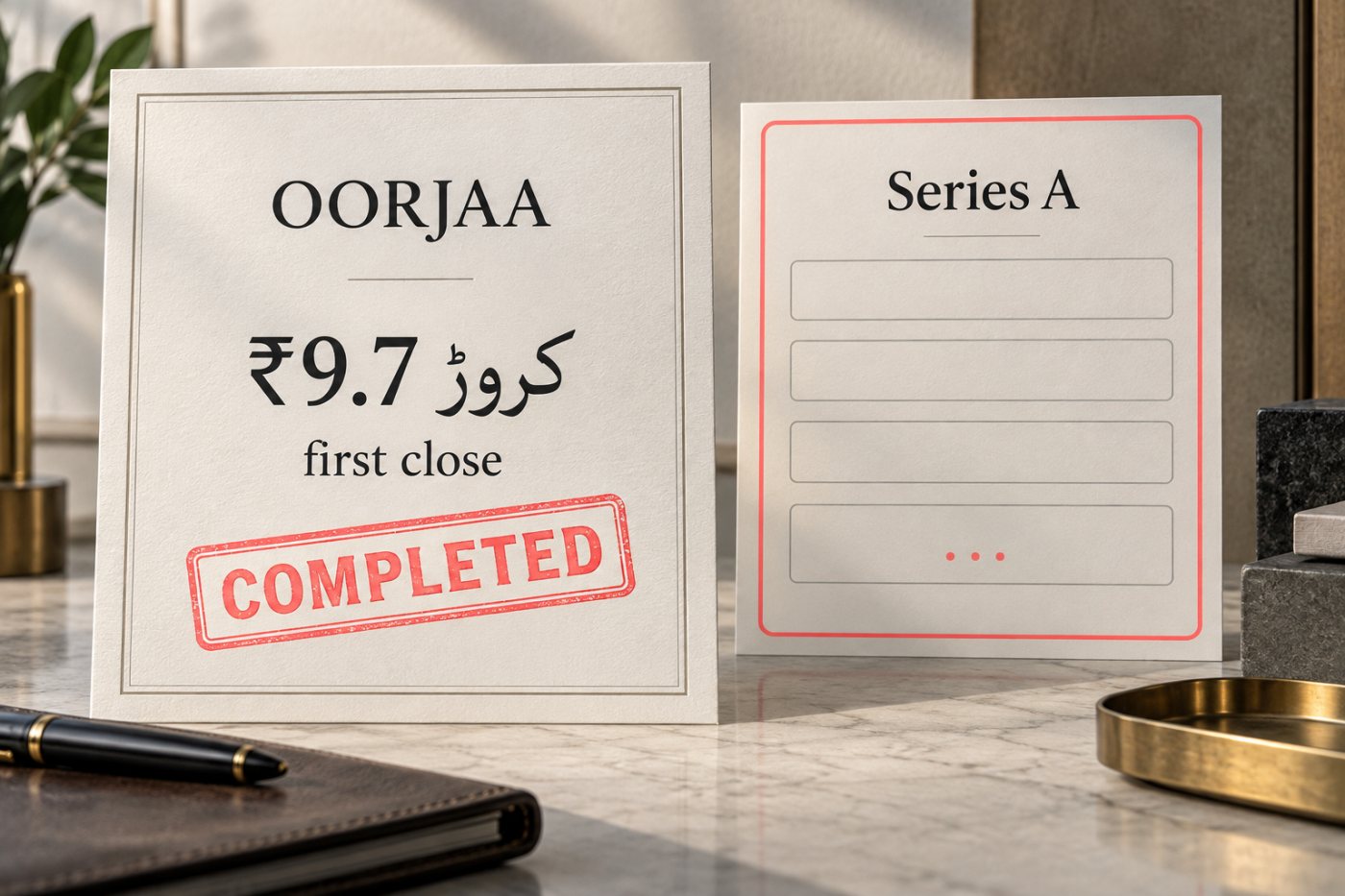 OORJAA کا ₹9.7 کروڑ کا first close مکمل ہے جبکہ مکمل Series A ابھی کھلا ہے