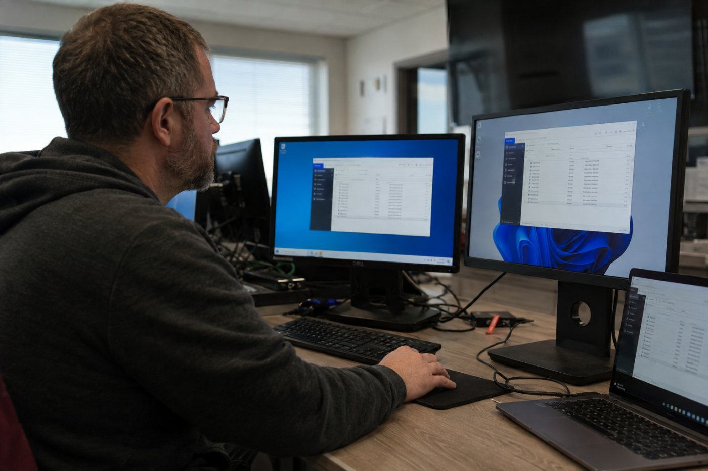A packaged Windows application reaches physical computers and virtual desktops without being embedded separately in each base image.