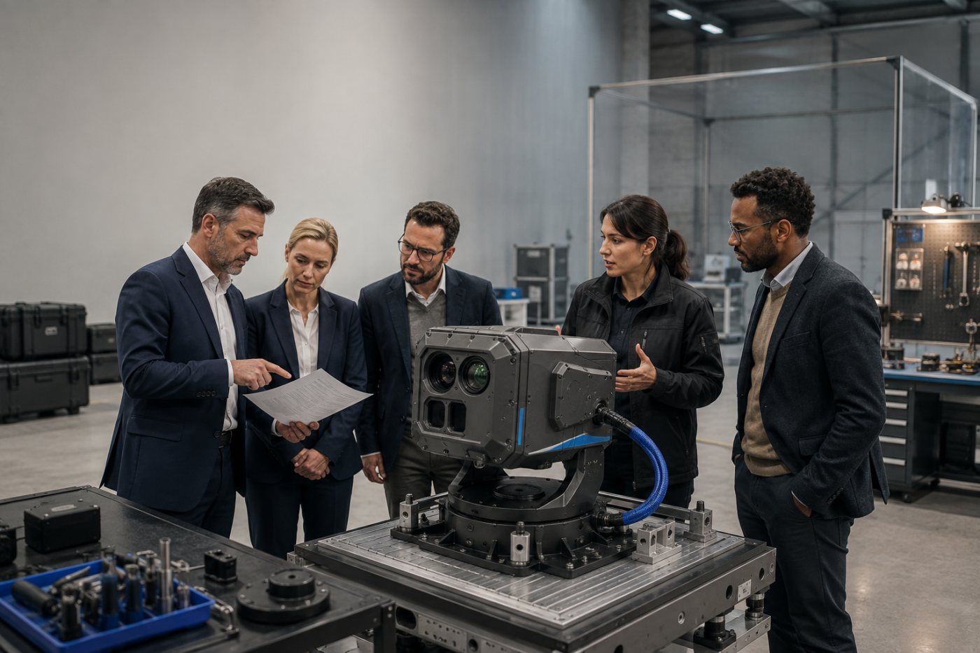 Les investisseurs européens d’INLEAP examinent le système laser antidrone financé sous la conduite d’UVC Partners.