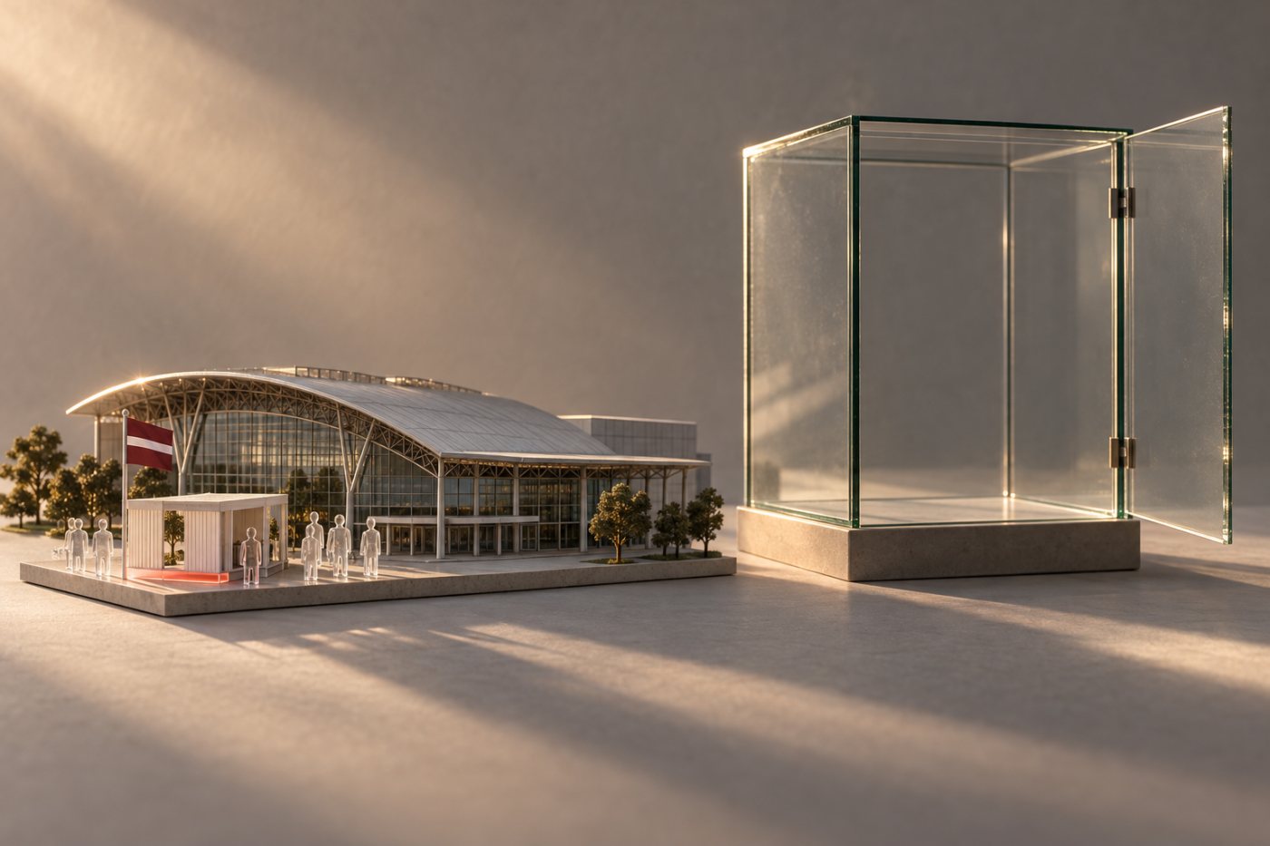 CEATEC 2026 apmeklētāji ierodas Makuhari Messe, kur Latvijas paviljons piedalās plašā starptautiskā izstādē.