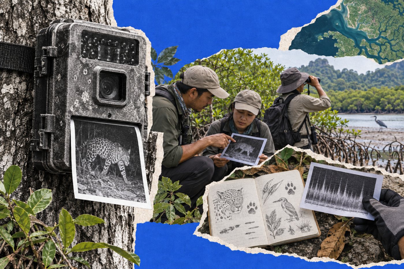 সংরক্ষণ এলাকায় wildlife camera ও প্রাণীর শব্দের পর্যবেক্ষণের সঙ্গে AI শনাক্তকরণ যাচাই করছে একটি APAC দল