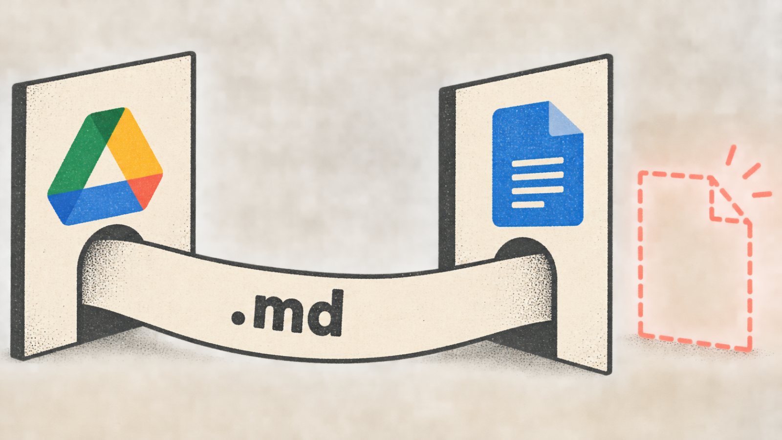 Google Docs avasi Markdown-tiedostot – muunnosvaihe jäi pois