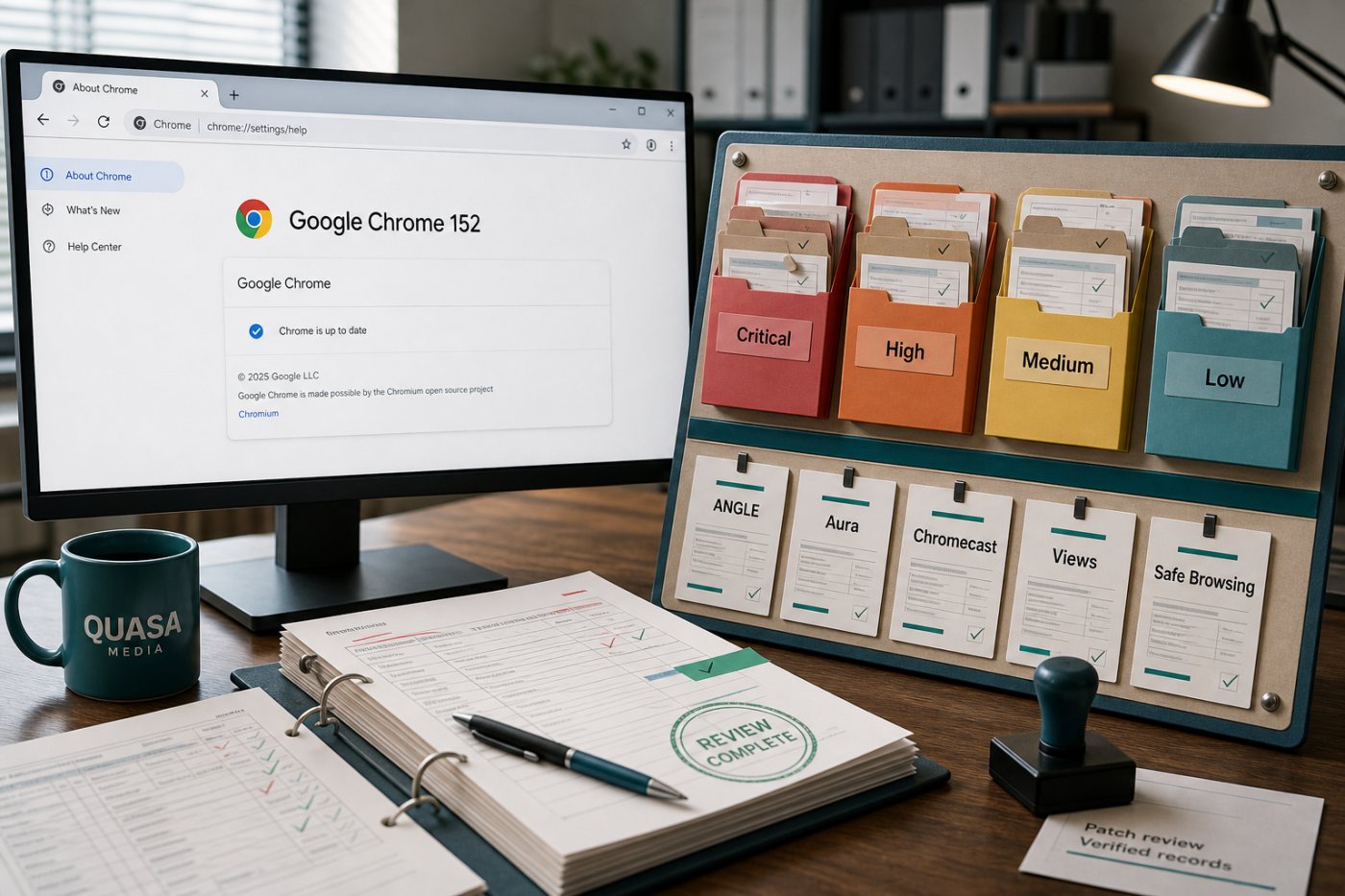 Chrome 152 के 327 सुधारों का गंभीरतम, उच्च, मध्यम और निम्न श्रेणियों में सत्यापित वितरण