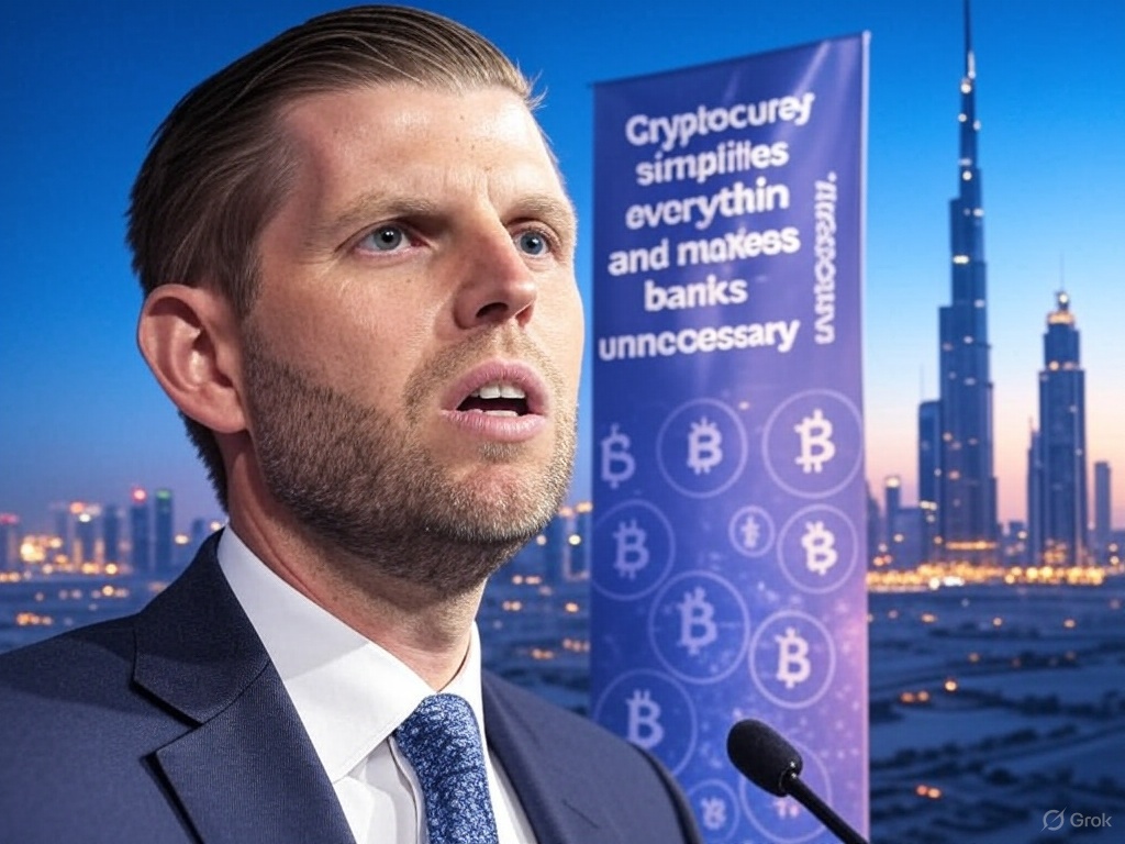 Eric Trump at TOKEN2049 Dubai: Cryptocurrency Will Replace Banks and Fix a Broken Financial System