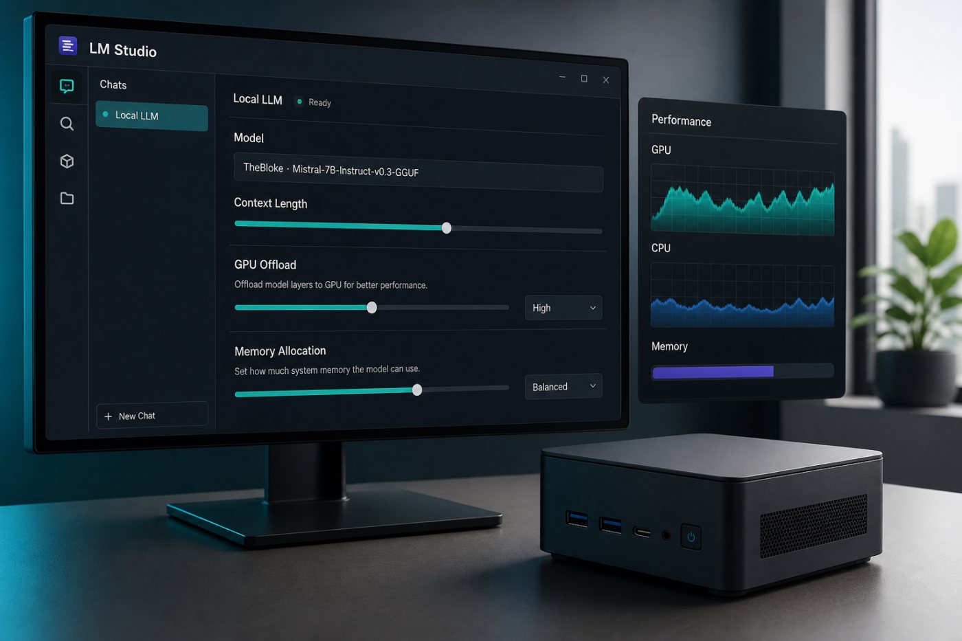 Настройка переноса локальной модели на встроенный GPU в LM Studio на Windows и проверка фактической нагрузки