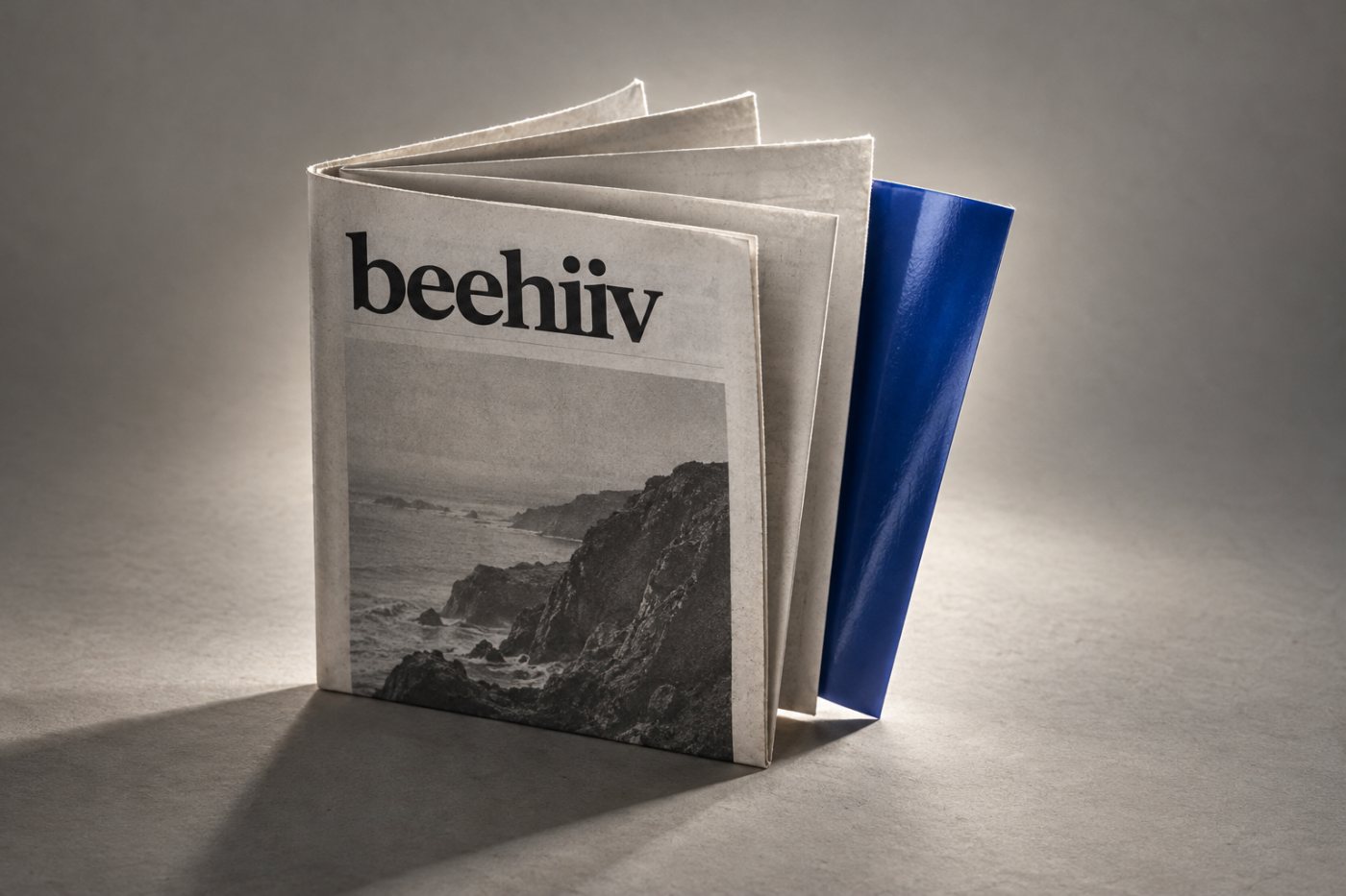Una newsletter de beehiiv conecta recomendaciones de lectores y opciones de publicidad con la captación de suscriptores.