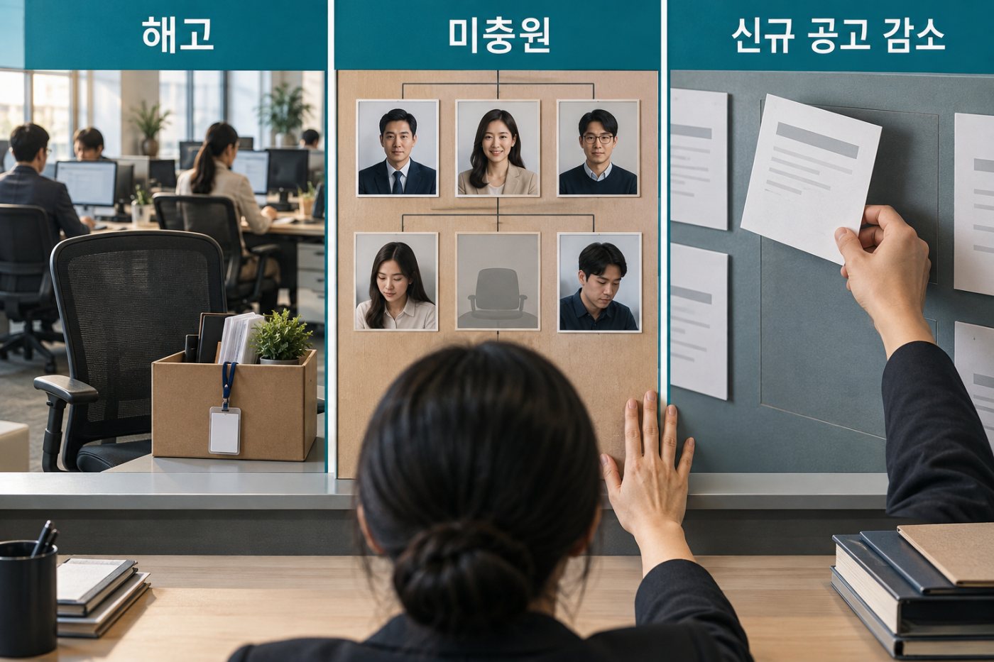텍사스 고용 기록에서 해고·미충원·온라인 채용공고 철회를 구분하는 과정
