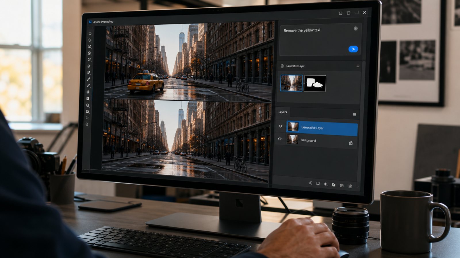 Photoshop ganha editor por prompts — a interface clássica continua disponível
