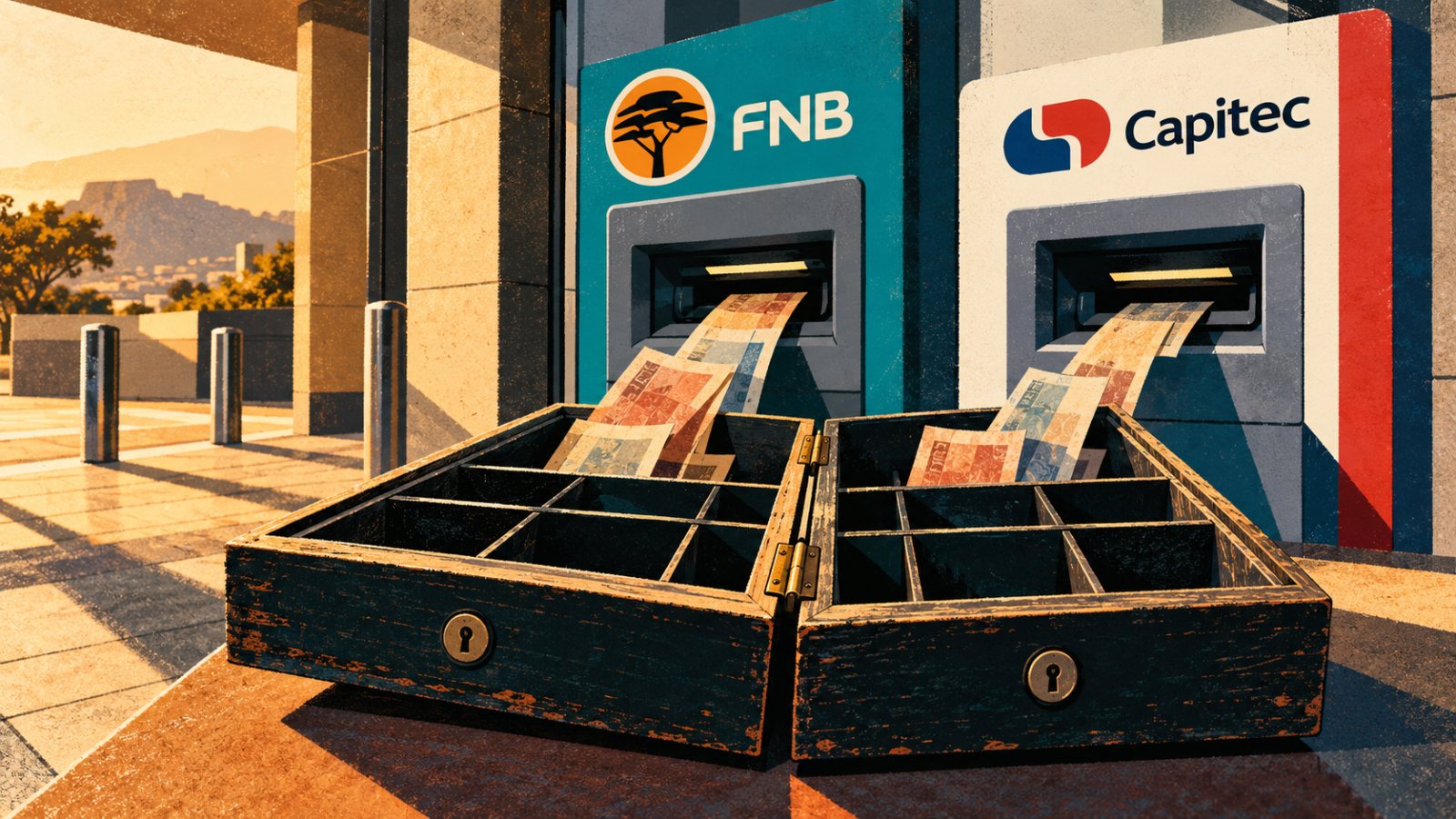 FNB teen Capitec vir klein ondernemings: kontant verander die wenner